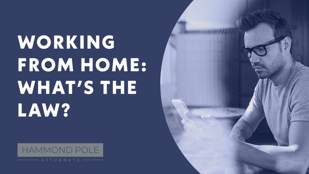 working from home